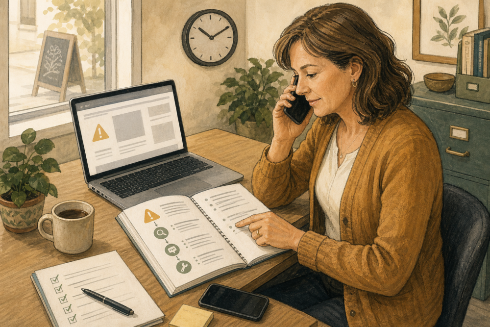 A Simple Incident Runbook for Your Small Business Website